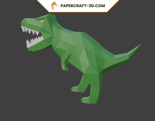 Tyrannosaure en papercraft 3D