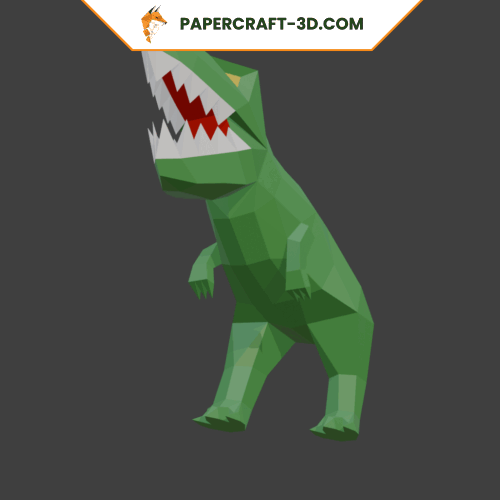 Tyrannosaure en papercraft 3D