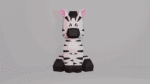 Papercraft Zebra in 3D Origami