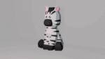 Papercraft Zebra in 3D Origami