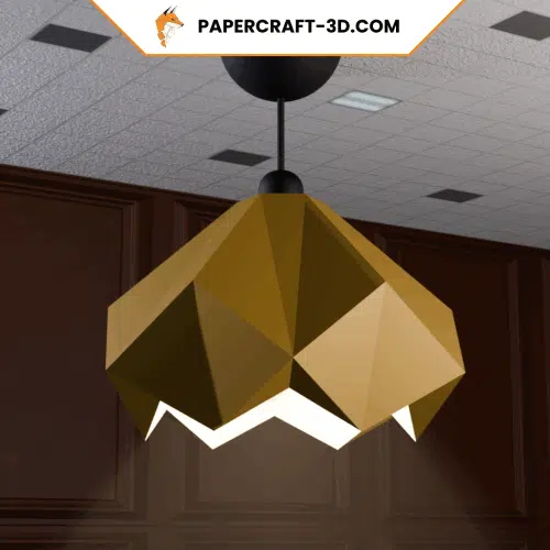 Lampe solstice en papercraft 3D