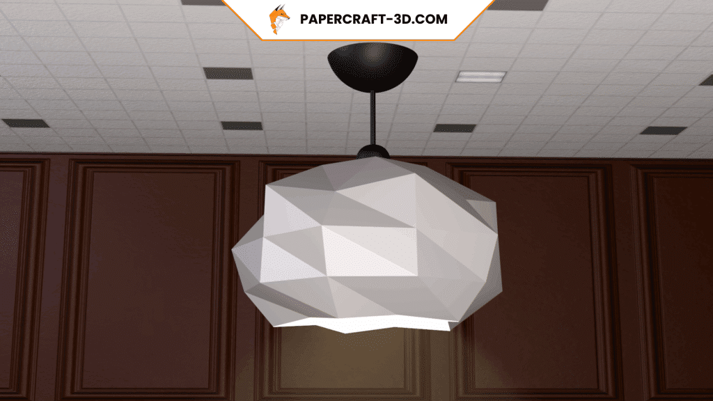 Lampe nuage en papercraft 3D Lampe nuage en papercraft 3D