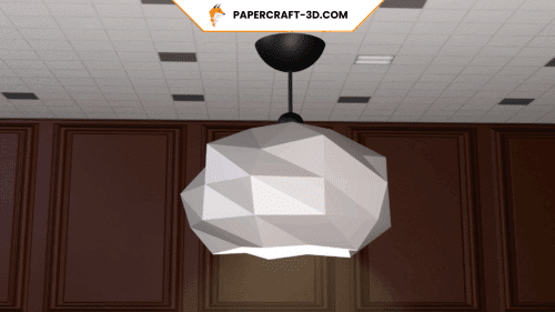 Lampe nuage en papercraft 3D