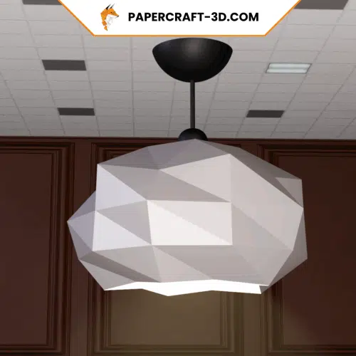 Lampe nuage en papercraft 3D