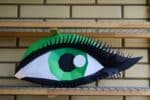 Papercraft smokey eye in origami 3D