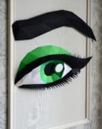 Papercraft smokey eye in origami 3D