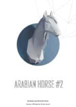 Papercraft arabisches Pferd in Origami 3D