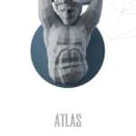 Papercraft de Atlas em origami 3D