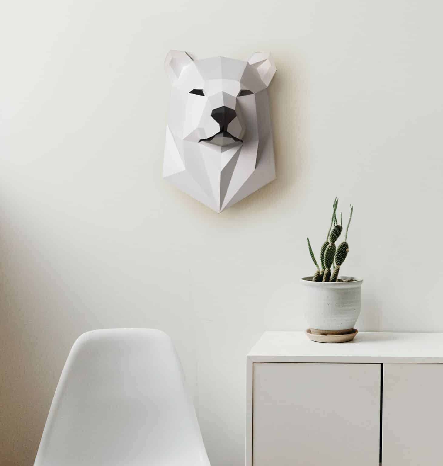 Papercraft d'animaux sauvages en origami 3D Papercraft d'animaux sauvages en origami 3D