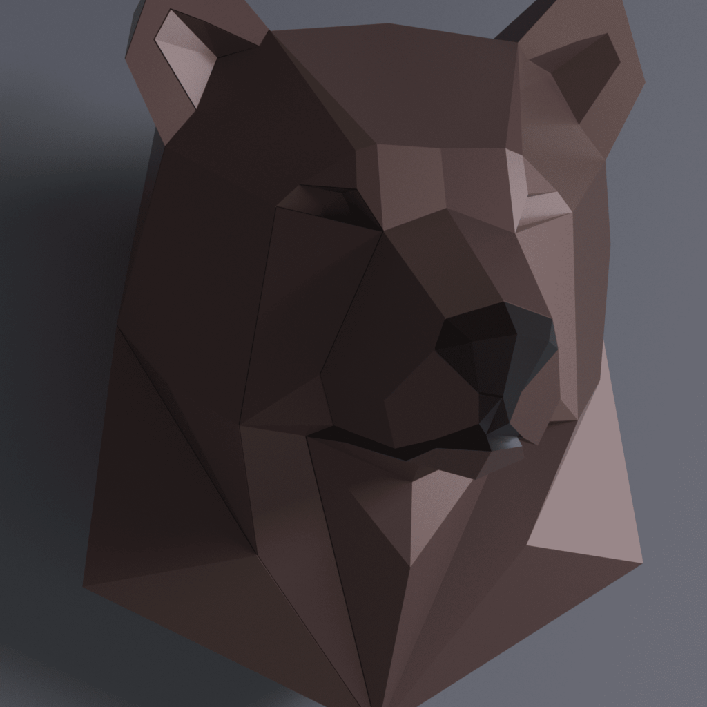 Papercraft d'animaux sauvages en origami 3D