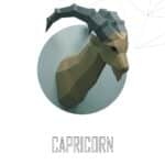 Papercraft de cabra ibex em origami 3D