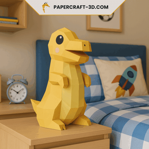 Mini Tyrannosaure Rex en papercraft 3D