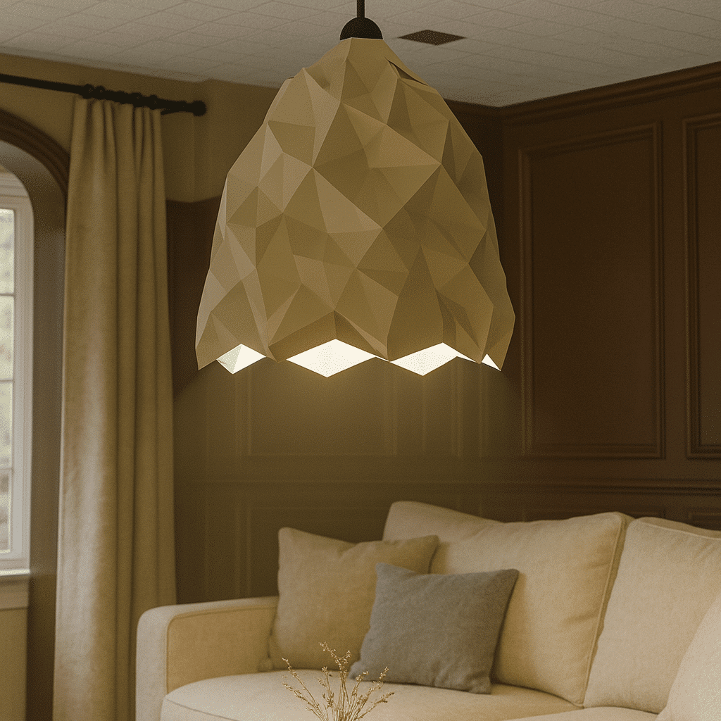 Lampe gel en papercraft 3D