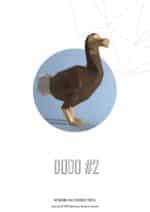 Papercraft de dodo en origami 3D