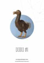 Papercraft de dodo en origami 3D