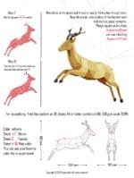 Papercraft flying deer in origami