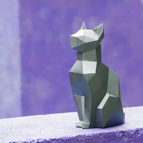 Papercraft de moineau et lapin en origami 3D