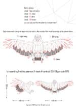 Papercraft d'aigle volant en origami 3D