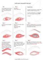 Papercraft smokey eye in origami 3D
