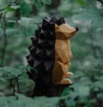 Papercraft di riccio in origami 3D