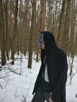 Papercraft wolfmaske origami 3D