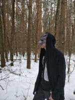 Papercraft wolfmaske origami 3D