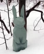 Papercraft kleiner Hase in Origami 3D