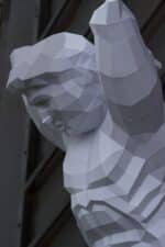 Papercraft de Atlas em origami 3D