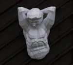 Papercraft de Atlas em origami 3D