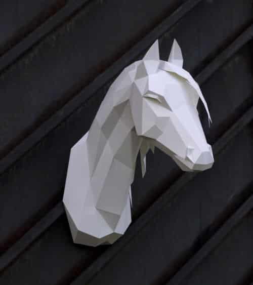 Papercraft arabisches Pferd in Origami 3D
