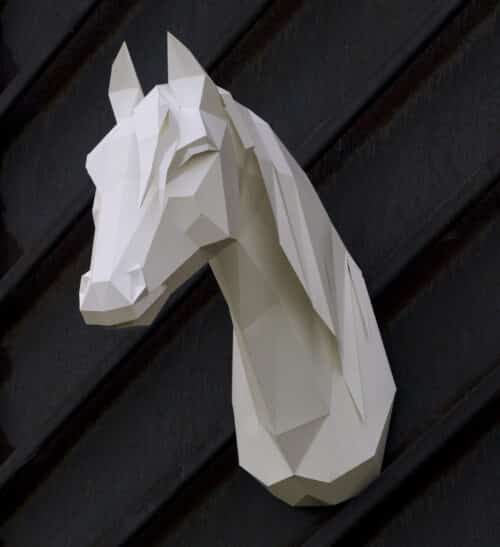 Papercraft arabisches Pferd in Origami 3D