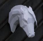 Papercraft Arabian horse en origami 3D