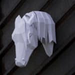 Papercraft Arabian horse en origami 3D