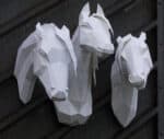 Papercraft Arabian horse en origami 3D