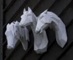Papercraft Arabian horse en origami 3D