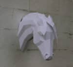 Papercraft Arabian horse en origami 3D