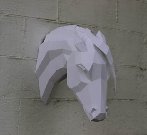 Papercraft Arabian horse en origami 3D