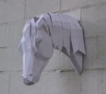 Papercraft Arabian horse en origami 3D