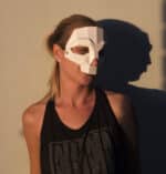 Papercraft Schädelmaske in Origami 3D