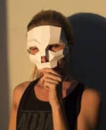Papercraft Schädelmaske in Origami 3D