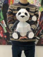 Papercraft de panda mignon en origami 3D