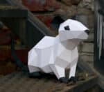 Papercraft di topo ratto in origami 3D