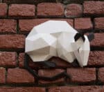 Papercraft del simbolo del capodanno cinese in origami 3D