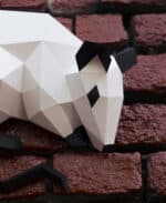 Papercraft di topo per Capodanno cinese in origami 3D