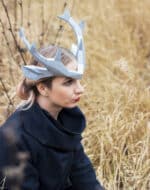 Papercraft couronne de bois de cerf en origami 3D