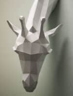 Papercraft di giraffa madre in origami 3D