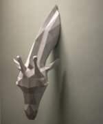 Papercraft di giraffa madre in origami 3D
