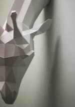 Papercraft di giraffa madre in origami 3D