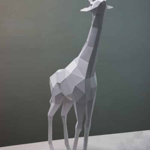 Papercraft de masque de renard en origami 3D