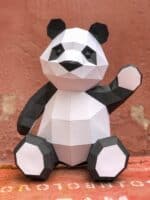 Papercraft de panda mignon en origami 3D